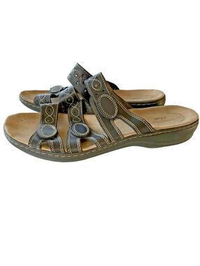 Clarks Collection Shoes Women's Size 11 Black Slide Sandals